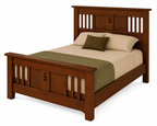 Mission Style Panel & Rail Oak Bed