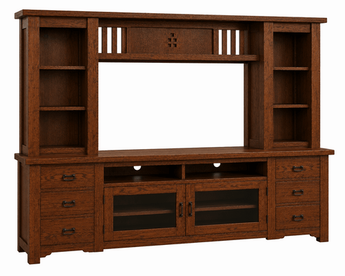 Artisan Entertainment Stand with optional Hutch