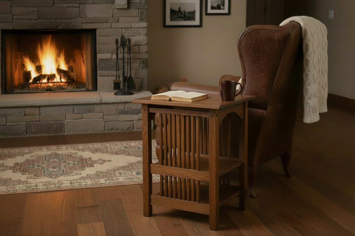 Double Shelf End Table - Coffee Mug Only